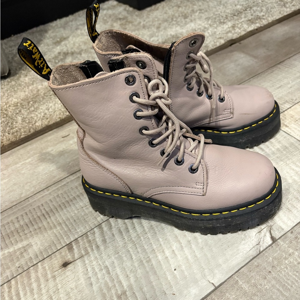 Dr. Martens Women's Light Pink Combat Boots